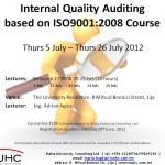 Internal Quality Auditing Poster Click on the image to view a larger version of it