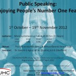 Public Speaking Poster October Click on the image to view a larger version of it